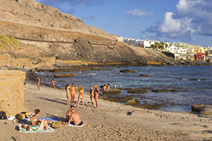 El Confital beach north of Las Palmas