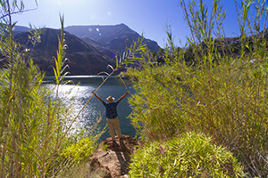 Ayagaures Reservoir in south Gran Canaria