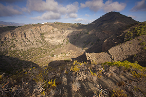 The Bandama caldera in north east Gran Canaria