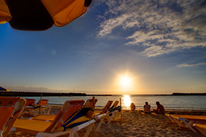 Beach sunset in Gran Canaria