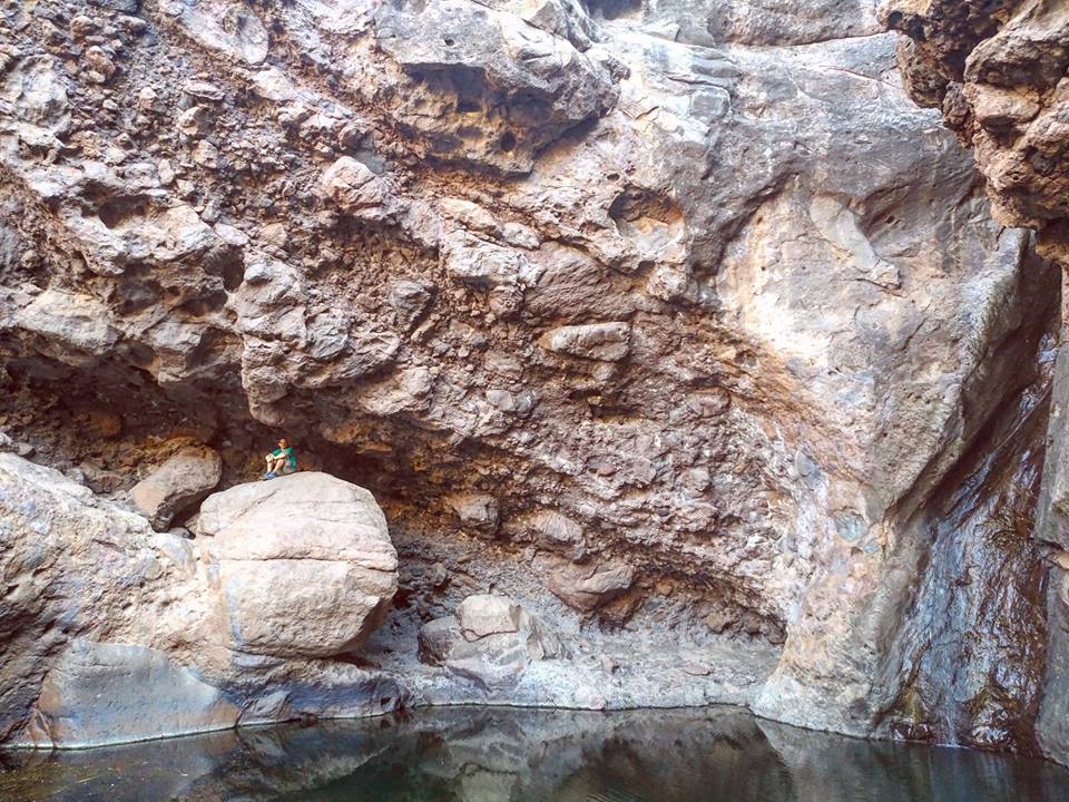 charco Azul walk: The Blue Pool in the El Risco valley