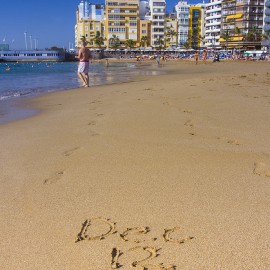 Las Canteras Beach On December 12, 2015