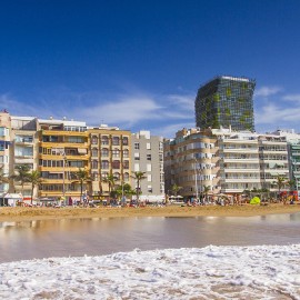 Las Canteras Beach On December 12, 2015