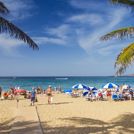 Las Canteras Beach On December 12, 2015