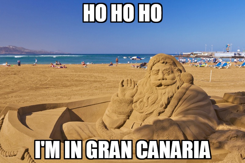 Free Christmas in Gran Canaria meme