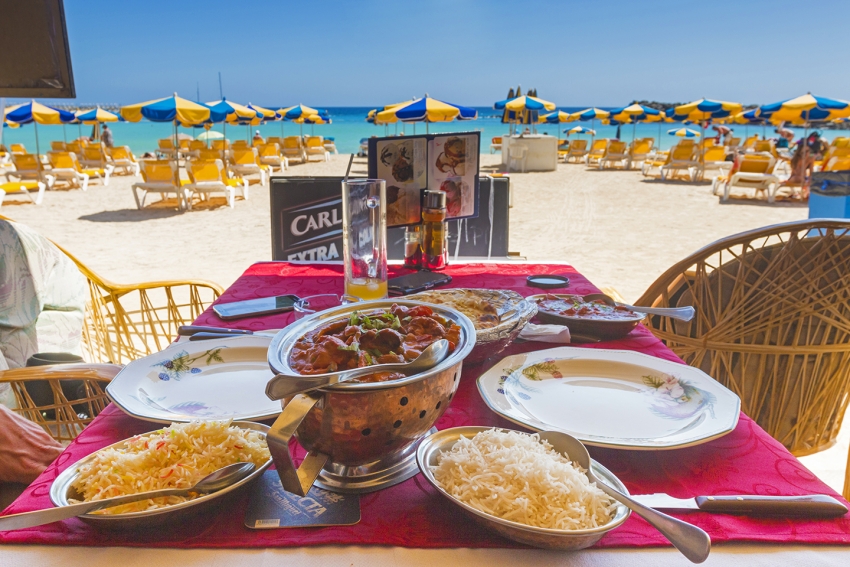 Curry by Amadores beach at the Happy Valley Indian restaurant