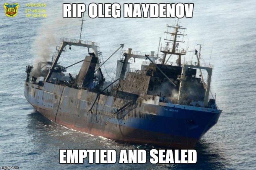The Oleg Naydenov wreck is no longer a danger
