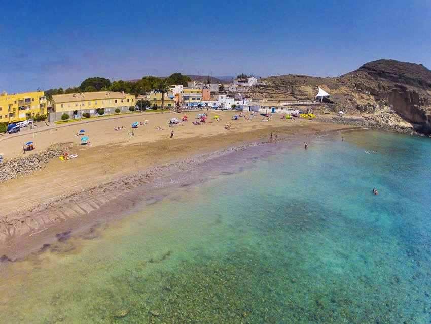 El Pajar beach close to Arguineguín in south Gran Canaria