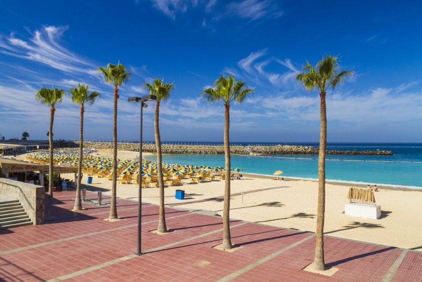 Amadores beach in south Gran Canaria