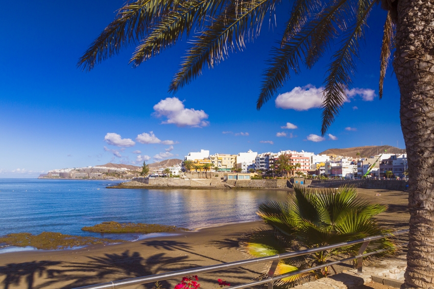 Arguineguin's Las Marañuelas beach doesn't get tourrist crowds