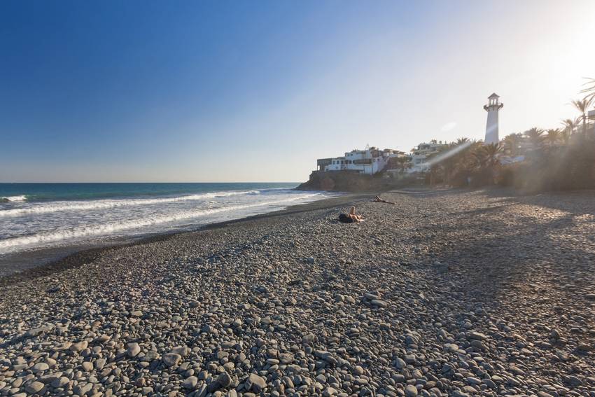 Playa del Aguila beach in south Gran Canaria