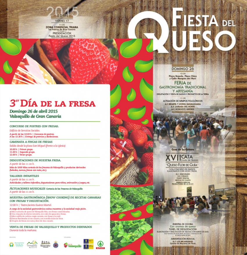 Cheese and strawberry festivals in Gran Canaria on same day