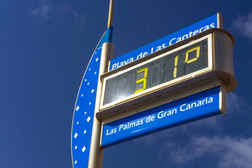 Temperatures in Gran Canaria are higher than the forecasts say