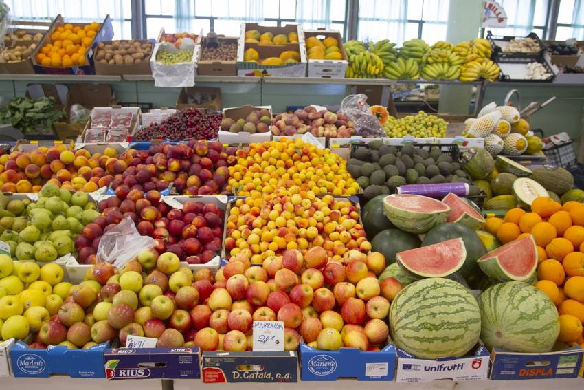 Local produce at San Mateo market