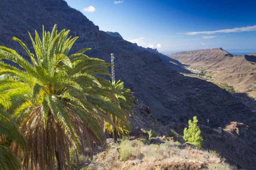 View of Mogan from the viewpoint just past the hairpin bends