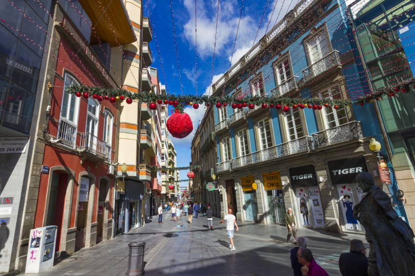 Triana district is one of the best shopping destinations in Gran Canaria
